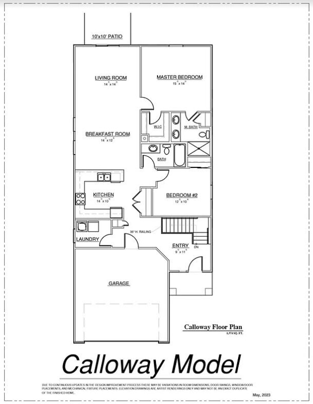 Plano de planta - Golf Club of Wentzville