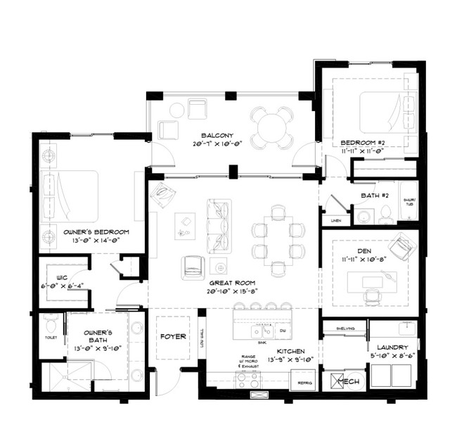 Plano de planta - Naples Square