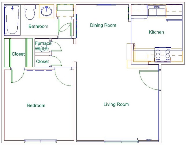 1BR/1BA - Sugar Creek Apartments