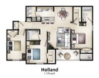 Holland (3 Bed / 2 Bath / Balcony or Patio)