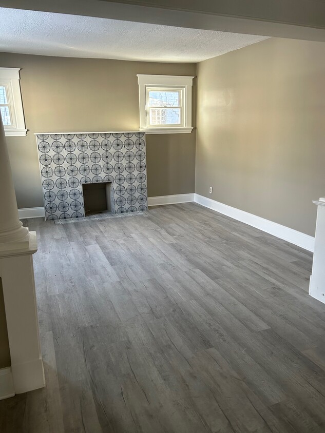 Living room and fireplace - 425 McGregor Ave