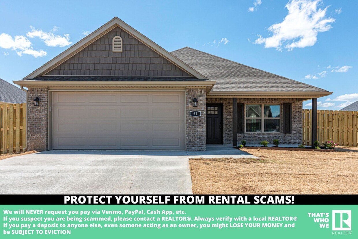 61 N Manhattan Way, Fayetteville, AR 72704 House Rental in