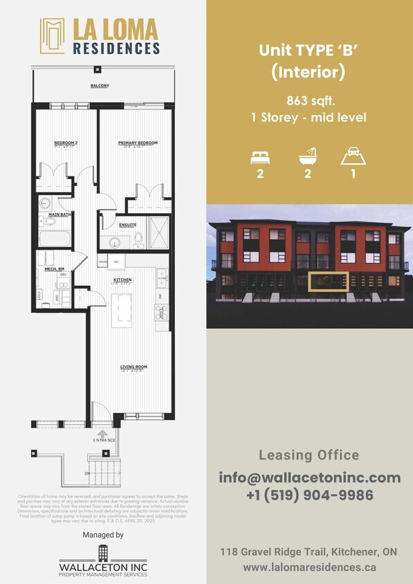 118 Gravel Ridge Trail, Kitchener, ON N2E 0B8 Townhouse for Rent in