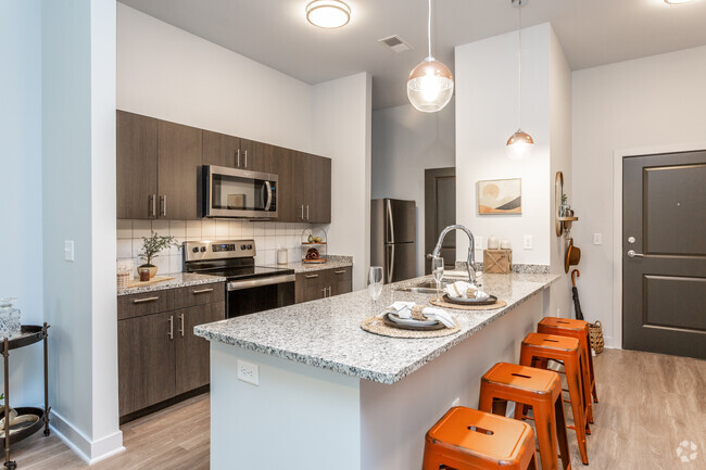 1BR Halston - Kitchen - District at 6th Apartments