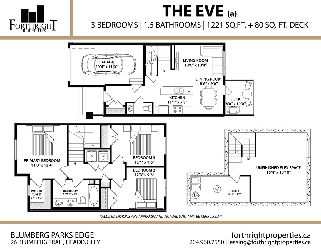Blumberg - Plans d'étage - Maison de ville - 3 chambres - Eve (a) - Blumberg Parks Edge