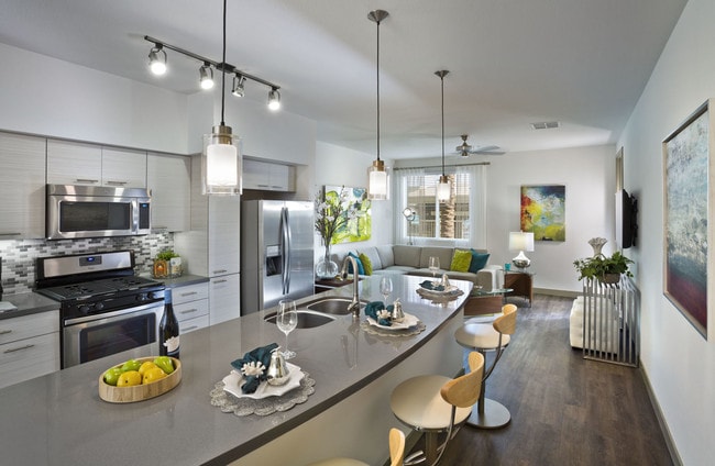 Quartz countertops and stainless steel appliances - Avion on Legacy Apartments