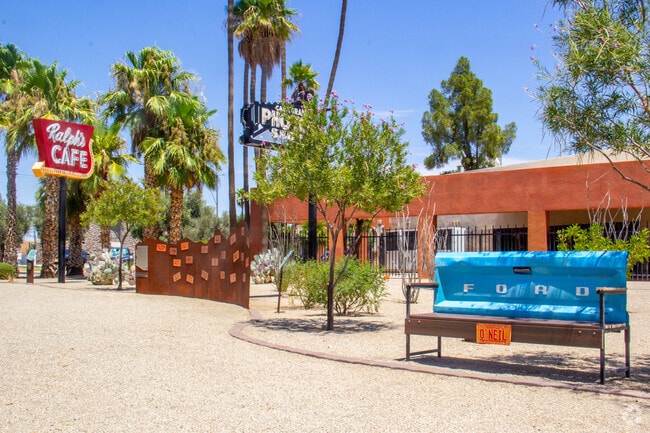 The Neon sign park is a perfect place to hang out in Casa Grande, especially at night.