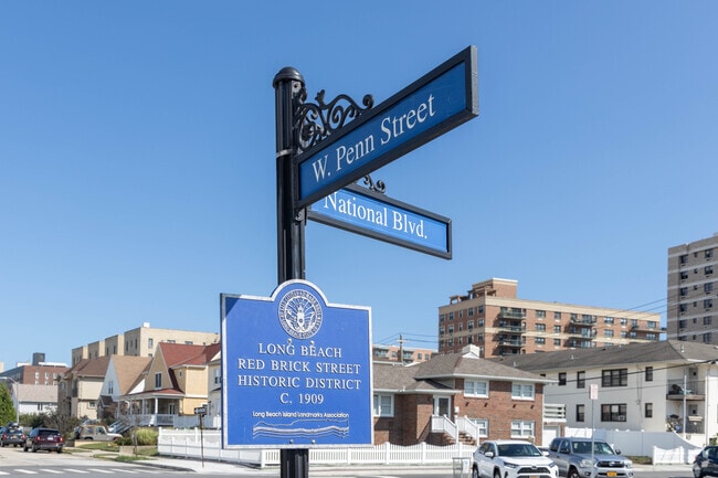 The Long Beach, NY Red Brick Street Historic DIstrict has homes dating back to the early 1900's.
