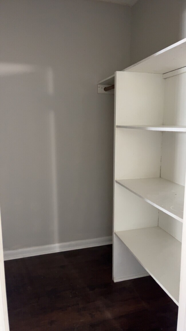 Closet/Laundry Hookup with Shelves for extra storage - 6051 Tobaccoville Rd