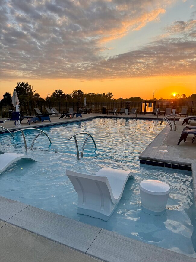 Piscina al atardecer - The Arcadian Apartments