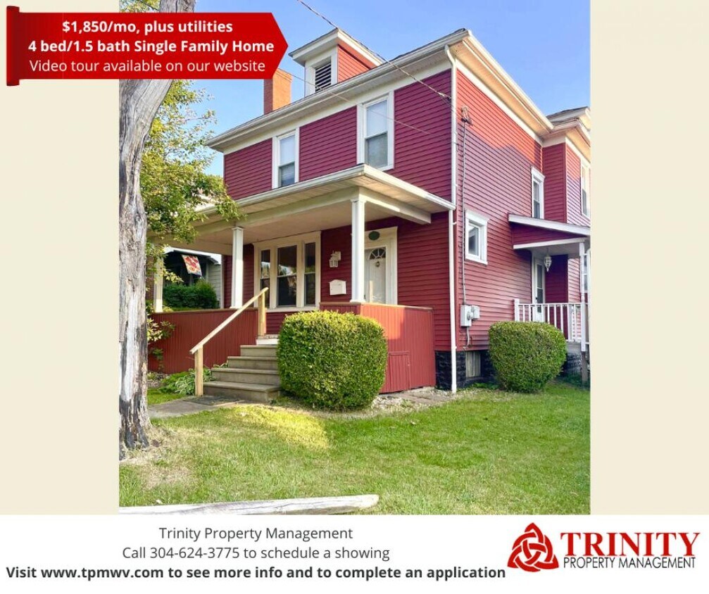 1106 Country Club Rd, Clarksburg, WV 26301 House Rental in Clarksburg