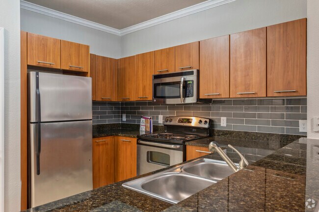 1BR, 1BA - 822 SF A1 - Cocina - Elan at Bluffview
