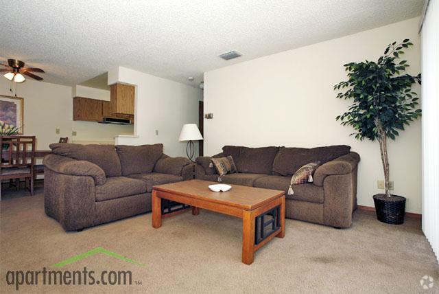 Sala de estar - Antelope Creek Apartments