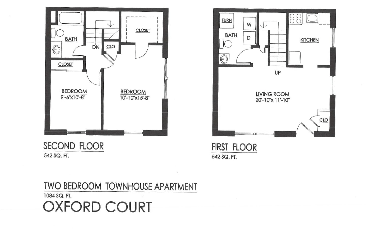 Oxford Court – 2 Bedroom Townhome