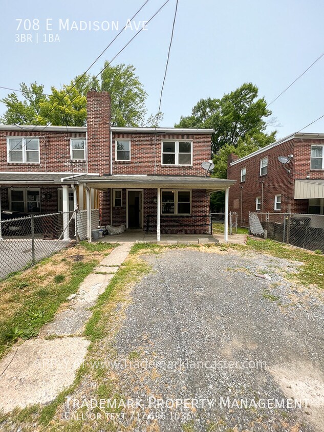708 E Madison St, Lancaster, PA 17602 Townhome Rentals in Lancaster
