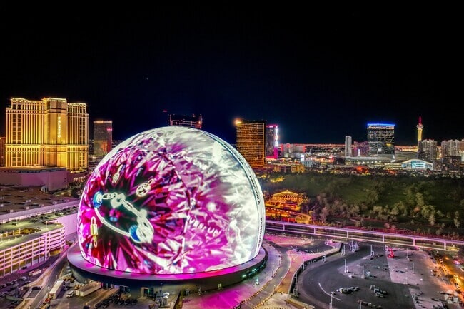 The Sphere is the newest addition to Las Vegas's entertainment venues.