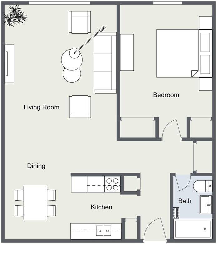 Floorplan - Boulevard 100 Apartments