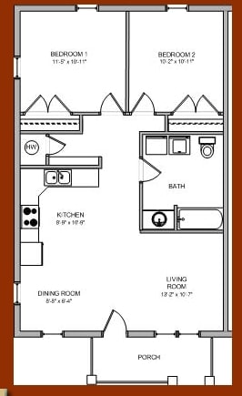 2BR/1BA - Whittington Estates