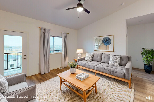 Staged Kitchen/Living Room - Sage Meadow Apartments & Townhomes