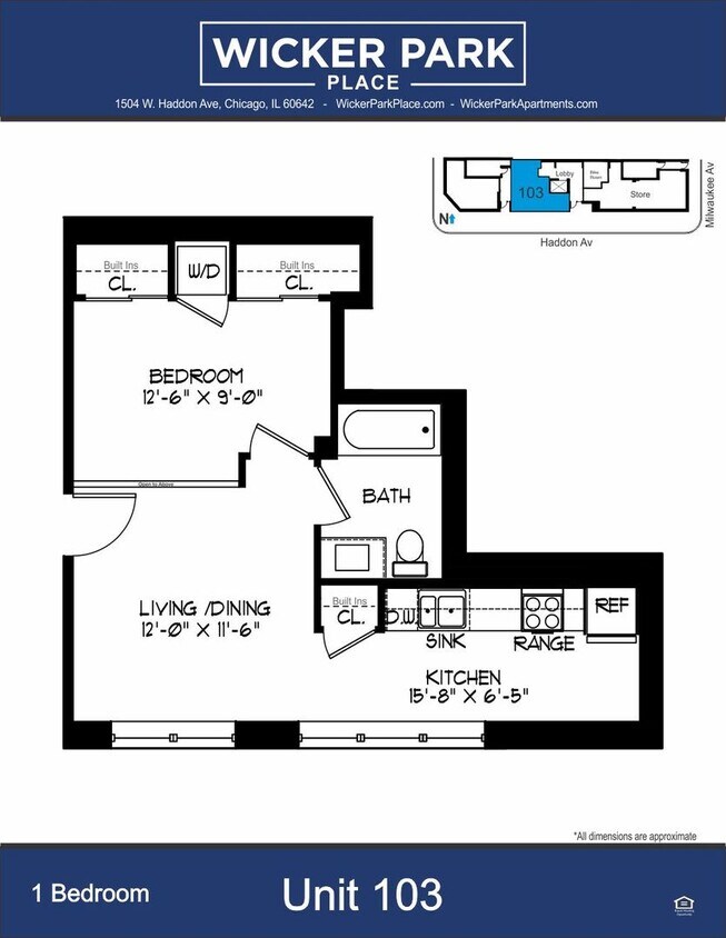 Foto del edificio - ARO- Affordable 1 Bedroom Apartment Brand New 1 Bed in Wicker Park. 12' Ceilings. Huge Windows, E...