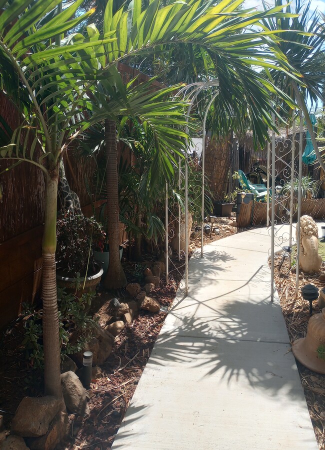 Camino a través de jardines laterales - 281 Kaikea St