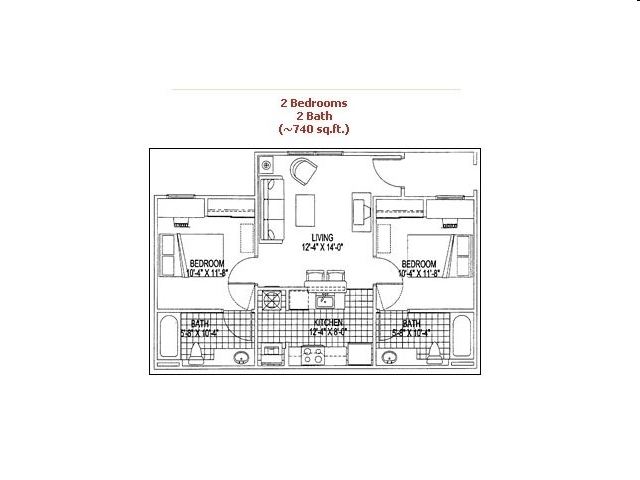 2BR/2BA - University Pointe