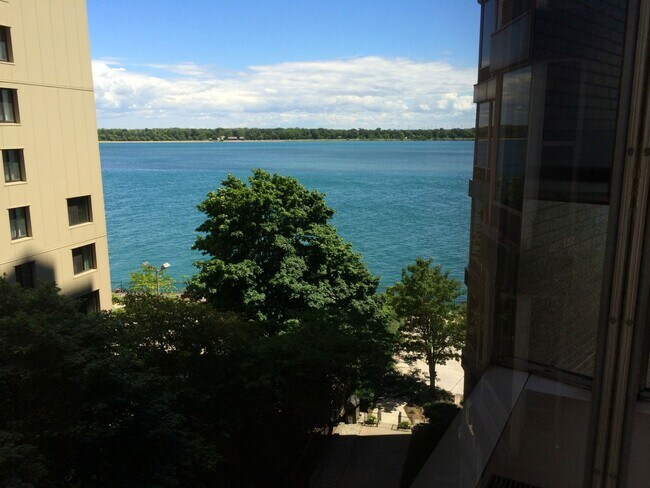 River View from both living room and bedroom - 8200 E Jefferson Ave