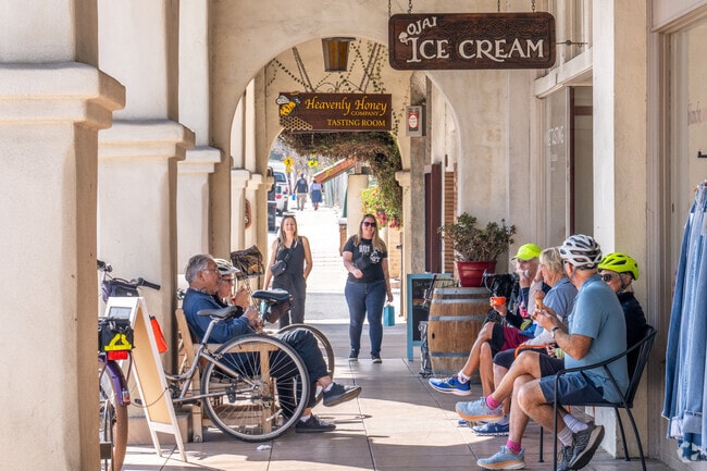 "The Arcade" is Ojai's downtown shopping district, known for its locally-owned shops.