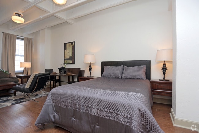 Studio - Living Area - The Page Woodson Apartments