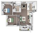 B1 (Two Bedroom One Bath)