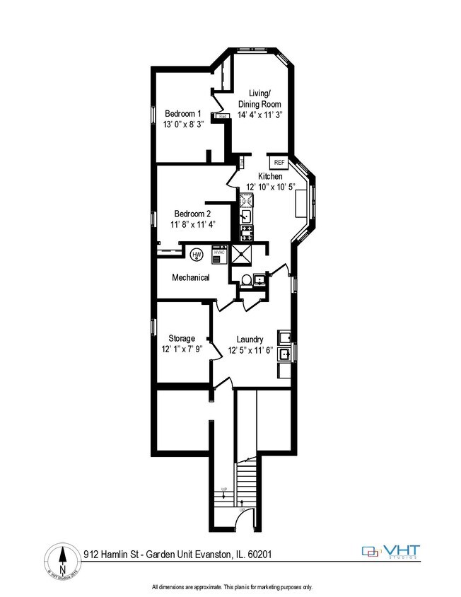 912 Hamlin St Unit G, Evanston, IL 60201 Apartments Evanston, IL