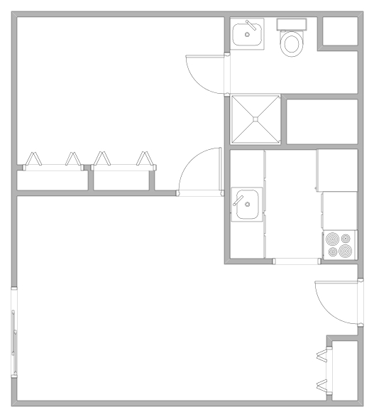 1BR/1BA - North Hill Place Apartments