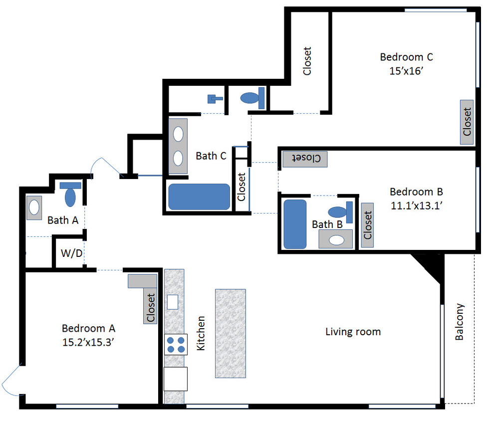 Floor plan - 630 Kelton Ave