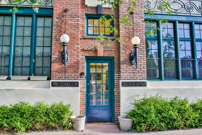 front of historical building - The Clarkson - 726 East 16th Avenue