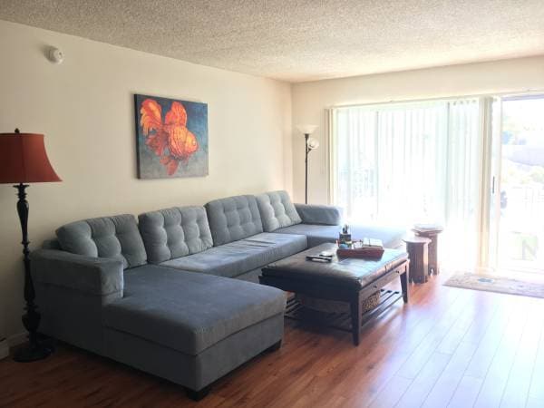 lots of light in unit. balcony with sliding door. - 10538 Eastborne Ave