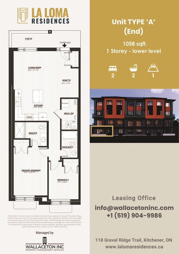 118 Gravel Ridge Trail, Kitchener, ON N2E 0B8 Townhouse for Rent in