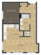 1 Bed, 1 Bath C