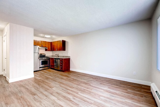Our Apartment Dining Room and Kitchen at Off Broadway Flats in Englewood Colorado - Off Broadway Flats
