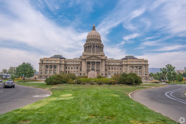 An image of the Idaho State Capital Building in Downtown Boise.