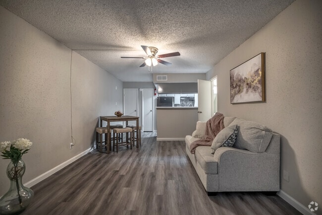 1BR, 1BA - 830SF - Living Room and Dining Room - Avery Place