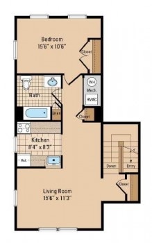 1HAB/1BA - Hope Gardens Apartments