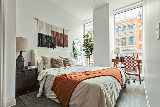 2BR, 2BA - 782SF - Bedroom - The Archive