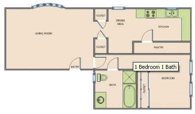 1HAB/1BA - Baldwin Manor and Windsor Manor Apartments