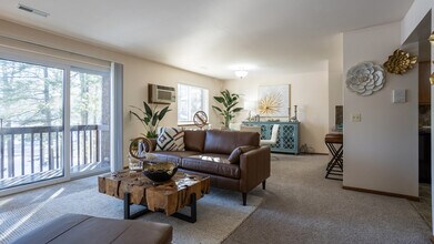 Living Room from Entry - Chateau Village and Deer View Apartments