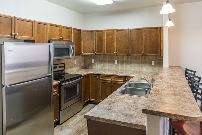 Kitchen - Timbers 2202 Apartments