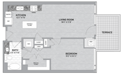 1 Bed 1 Bath-A1.1-T
