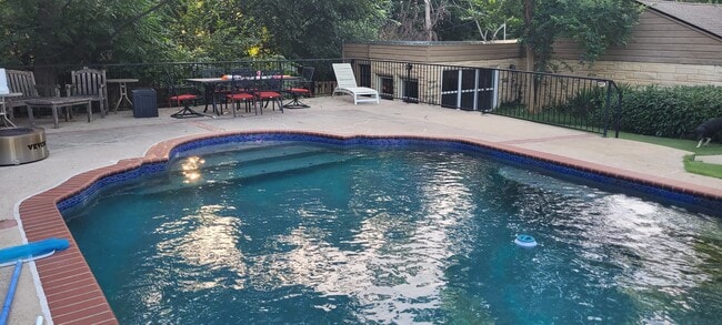 View of back entrance from pool - 125 Woodland Dr