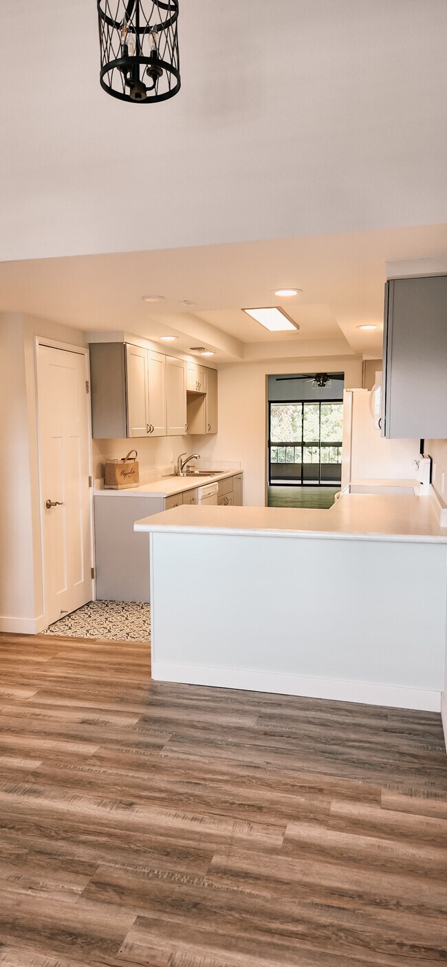 Kitchen is all brand new everything, new cabinets, lighting, appliances, paint, flooring, electrical - 115 Rogue River Hwy