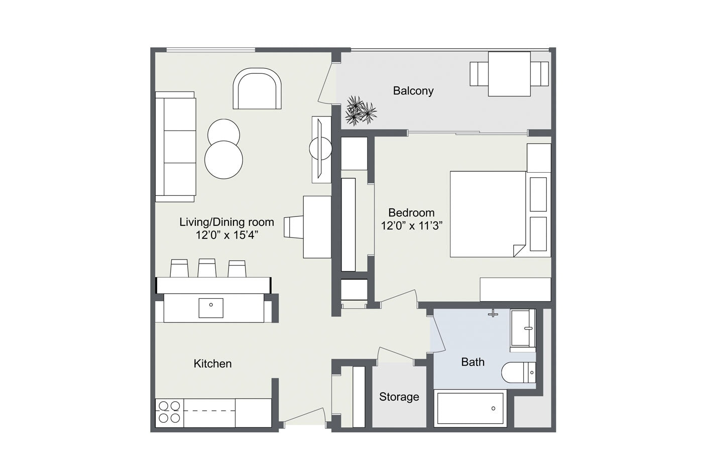 Kensington Place Apartments – 1BR/1BA