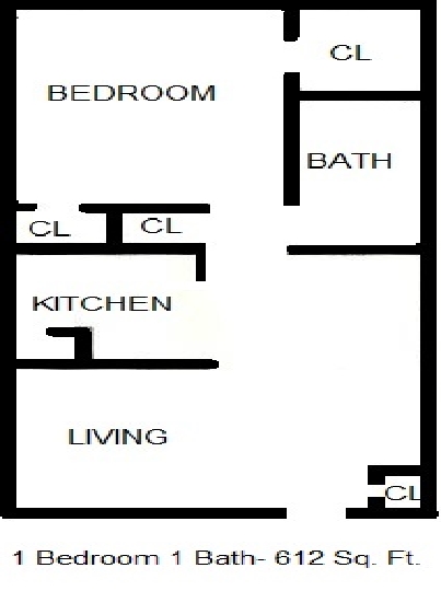 1HAB/1BA - Palomino Place Apartments